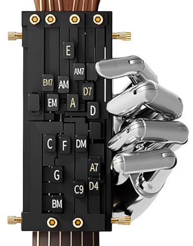 Doiyislem Guitar Chord Presser - Gitarren-Griffhilfe für Anfänger,Langlebiger Übungshelfer für Musikliebhaber Kinder und Erwachsene zum Heimtraining