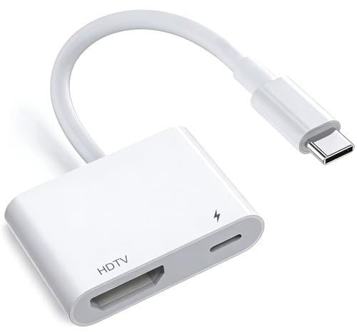 WONDERFUL FATE 4K 60Hz USB C to HDMI Adapter with 100W PD Charging | True plug & play. Streams Netflix & Prime Video in 4K 60Hz. Features 100W PD pass-through charging for USB-C devices.
