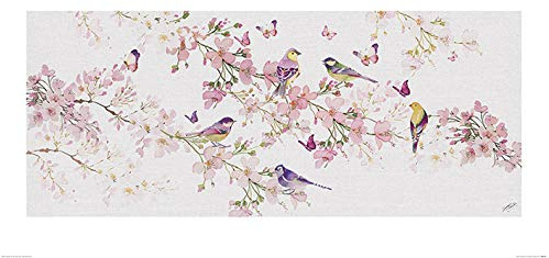 Summer Thornton (Birds And Blossom 50 x 100cm Art Print
