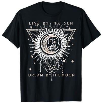 Live By The Sun Dream By The Moon Boho T-Shirt