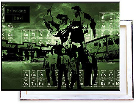 Unified Distribution Breaking Bad - 80x60 cm Kunstdruck auf Leinwand • erstklassige Druckqualität • Dekoration • Wandbild