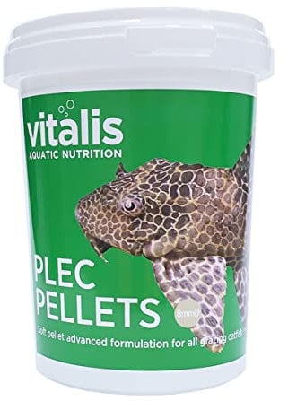 Vitalis Plec Pellets (8 mm) Fischfutter, 300 g