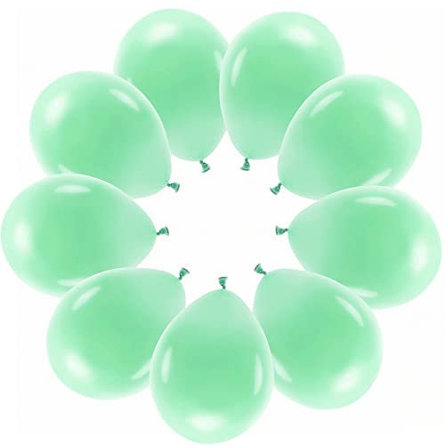 10 Luftballons Mintgrün Pastell Eco Ballons Mint-Grün Made in EU Deko Gartenparty Geburtstag Kinder Erwachsene Frühling Ostern Sommerfest Ballons Pastell Mintgrün