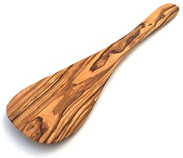Spatule extra large longueur 33 cm faite à la main en bois d'olivier