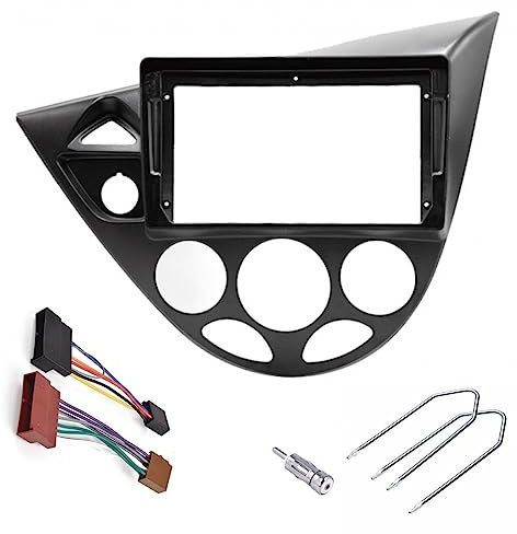 sound-way Kit Montaje Autoradio, Marco 9 Pulgadas Radio para Coche, Adaptador Compatible con Ford Fiesta 1995-2001, Focus MK1 1998-2004