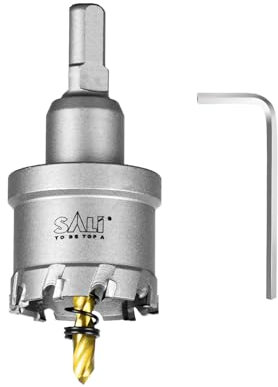 SALI TCT Carbide Hole Saw for Hard Metal,38mm,1-1/2 Tungsten Carbide Tipped Hole Cutter with 38mm