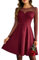 Zeagoo Kurze Kleider Damen Elegant Langarm Cocktailkleid Partykleid mit Spitzenärmel Retro Kleid Rockabilly Ball Festliche Kleider Winter Abendkleid M
