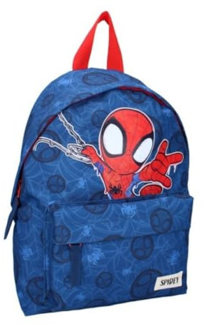 mybagstory - Rucksack Spidey Jungen – Spiderman – Blau – Kinder – Schule – Kindergarten – Grundschule – Schulranzen für Jungen – verstellbare Träger – Geschenkidee – 31 cm, Blau – Spidey – Rucksack –