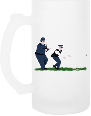 Generisch Swan Cops Bierkrug Mit Henkel Aus Glas