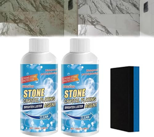 Stone Stain Remover Cleaner, Kitchen Marble Oil Stain Cleaner, Küche Quarz Fliesen Arbeitsplatte, Stain Remover Cleaner für Verschiedene Fliesen (1, 2pcs)