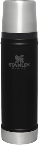 Stanley Classic Legendary Vakuumflasche, 590 ml, breite Öffnung mit auslaufsicherem Becherdeckel, hält Getränke heiß oder kalt, verstaubar für Reisen, isolierte Edelstahl-Thermoflasche, BPA-frei