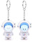 JZK 2x Porte-clés astronaute à LED Cartoon cosmonaute porte-clés spationaute mignon pour sac à dos, cadeaux de fête d'anniversaire sur thème espace pour enfants garçons filles, prix de classe