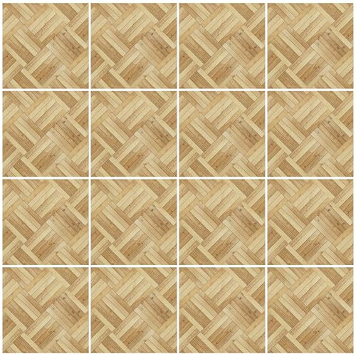 Attuslla 16 Stück Puppenhaus Bodentapete, Selbstklebende Dachziegel und Dachschindeln für Puppenhäuser, 10cm, Karo Muster