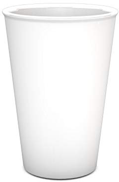 Ornamin Gobelet 400 ml blanc (Modèle 1210) / mug en plastique réutilisable, gobelet à café
