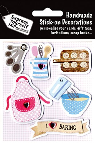 Express Yourself MIP, self Adhesive Baking Toppers - Ideal for Card Making, Gift Wrapping, Scrapbooking, Papercrafts, Childrens Crafts etc