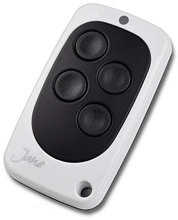 Schartec Telecomando trasmettitore universale 433-868 MHz per porta da garage, compatibile con codice fisso e codice rolling. Compatibile con Hörmann, Sommer, Came, FAAC, Bft, DEA, Beninca. Bianco