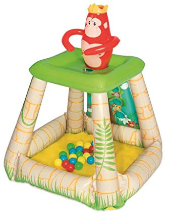 Bestway Piscine à balles Up, in and Over Jungle - 89 x 86 x 107 cm