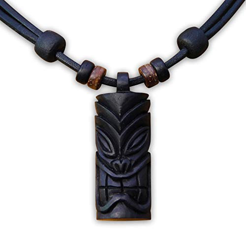 HANA LIMA Tikikette Tiki Surferkette Neuseeland Lederkette Surferhalskette Halsband