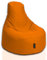 BuBiBag Gamer Sitzsack, Lounge Sessel, Gaming Sitzsäcke, Indoor & Outdoor Kissen für Kinder und Erwachsene (Orange;Ø:80cm)