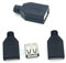 Conector USB tipo A volante hembra F conector cable