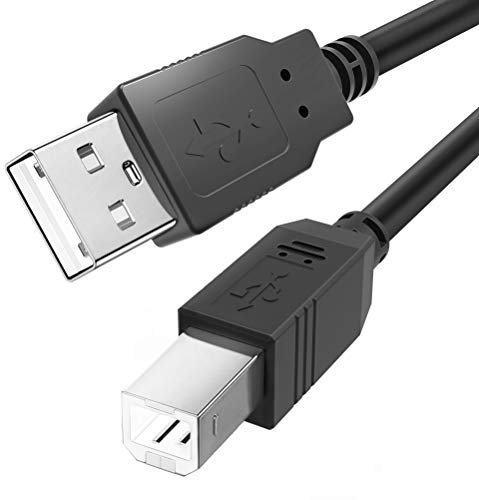 Ancable USB B MIDI Cable for Instruments 6 FT, USB A to USB B cable Compatible with Piano, Midi Controller, Midi Keyboard, Audio Interface Recording, USB Microphone and More