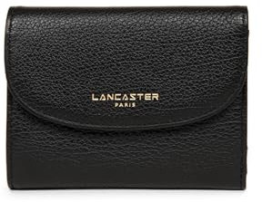 Lancaster | Dune - Portefeuille Dos à Dos Cuir de Vachette Grainé Noir