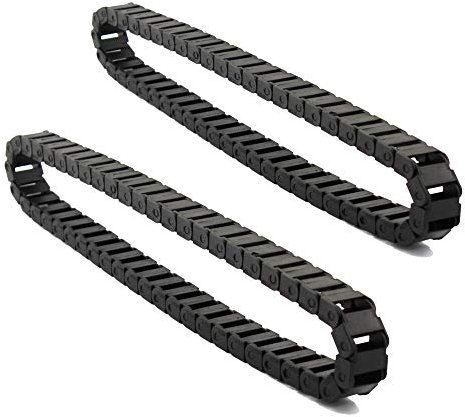 Kabelträger für CNC-Fräser, Kunststoff, 1 m, Schwarz, 10 mm x 20 mm (2 Stück)