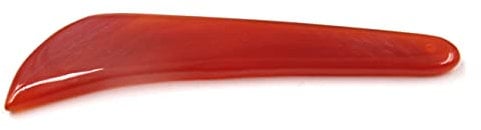 Chiloskit 11 cm natürlicher roter Achat Messer hochglanzpoliert Gold Silber Schmuck Hand Polieren Polierer (rot)