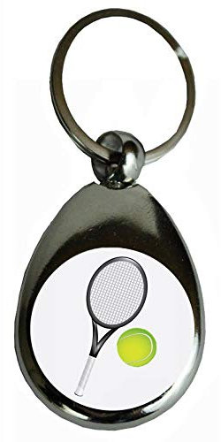 Schlüsselanhänger Tennis,Tennisball,TENNISSCHLÄGER, Hobby | Geschenk Glücksbringer Geburtstaggeschenk Metall (Tennis)