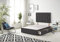 Bed Centre Premier Divan Base with 2 Drawers and Matching Headboard - Available in Multiple Fabrics and Colours (3FT Single, Plush Black)