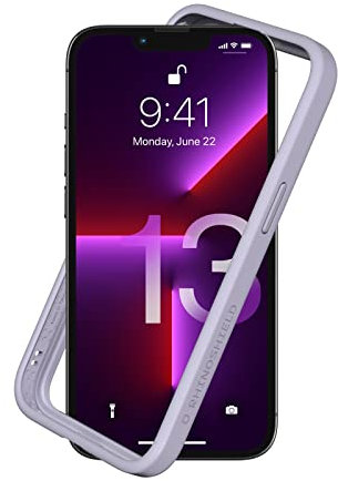 RhinoShield Bumper Case kompatibel mit [iPhone 13/13 Pro] | CrashGuard NX - Stoßdämpfende Schutzhülle im schlanken Design - 3.5 Meter Fallschutz - Lavender