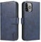 LOLFZ Wallet Case for iPhone 13 Pro Max, Vintage Leather Book Case with Card Holder Kickstand Magnetic Closure Flip Case Cover for iPhone 13 Pro Max - Blue