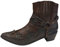 Stivali da moto da uomo Western Cowboy Stivaletti Retro a punta tacco basso in pelle Stivali da motociclista Stivali Hort Stivali da cavallo, Marrone 02., 40 EU