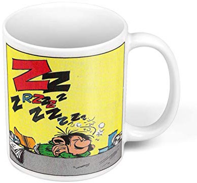 Fabulous Mug Céramique Gaston Endormie Bande Dessinee Francaise Vintage