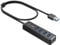 SmartQ H302S Hub USB 3.0 pour ordinateur portable avec câble de 0,6 m de long, extenseur multi-ports, transfert de données rapide, répartiteur USB compatible avec Windows PC, Mac, imprimante, disque