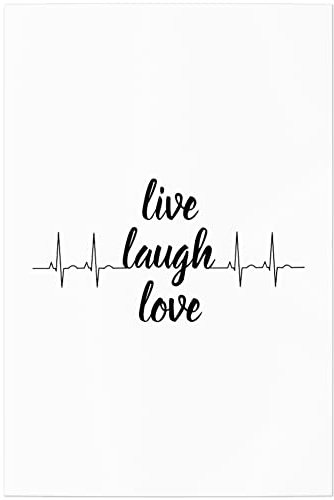 JUNIWORDS Poster, live laugh love, 20 x 30 cm