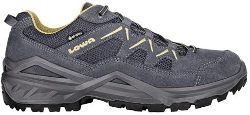 Lowa Sirkos EVO GTX Lo Zapatillas para Carreras de montaña Azul Acero/Mostaza 40