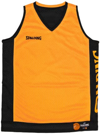 Spalding - Wende-Tank-Top - Basketball-Top - Mango-Sorbet/Schwarz - Größe 128 - Sportbekleidung - Basketball