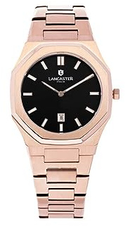 Lancaster Herrenuhr 8059519890994, Schwarz, 40MM, Armband