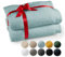Blumtal Premium 2-TLG. Saunatuch Set 80x200cm - Saunahandtuch Oeko-TEX Zertifiziert, 100% Baumwolle, Frottier XXL- Saunatücher, Extra Weich und Saugstark, Hellblau