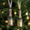 Amanman Glas-Weihnachtsschmuck – 2 Stück Champagner-Wein-Ornamente für Bäume, Sammlung und Verschenken