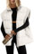 SENSERISE Übergroße Pufferweste für Damen, gesteppt, Blasenweste, Puffy Coats, Reißverschluss, Oberbekleidung mit Taschen, gepolsterte Weste, Cream, Medium