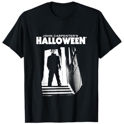 Halloween Michael Myers Ganz oben auf der Treppe T-Shirt