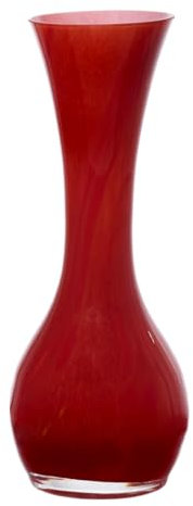 CRISTALICA Vase Blumenvase ca. 31cm Rot
