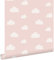 papier peint petits nuages rose clair 0.53 x 10.05 m - ESTAhome