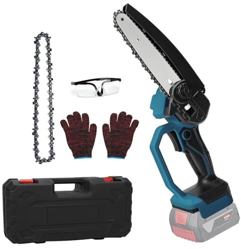 Sega a catena da 6 pollici, compatibile con Bosch Professional 18 V, batteria GBA/CORE/Procore/AMPShare, 18 V, senza spazzole, mini motosega elettrica con catena, per legno da giardino, cesoie da