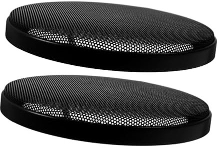 TINEASUR 2St Car-Audio-Gitter Subwoofer Lautsprechergrillabdeckung im Auto Abdeckung des Lautsprechergitters Lautsprecherabdeckungen Lautsprecherschutzabdeckung Eisen Black