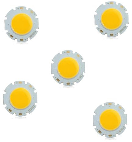 Fivetwofive 5X 3W COB Hohe Leistung Super Lampe Wulst LED Chip Warmweiss