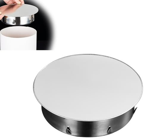Couvercle Rond pour Trou de Cheminée, Cache-Trou de Cheminée, Bouchon Cheminée Perforé en Acier Inoxydable pour Tous Types Tuyaux Poêle de 125 mm Cache Tuyau en Acier Inoxydable Ignifuge