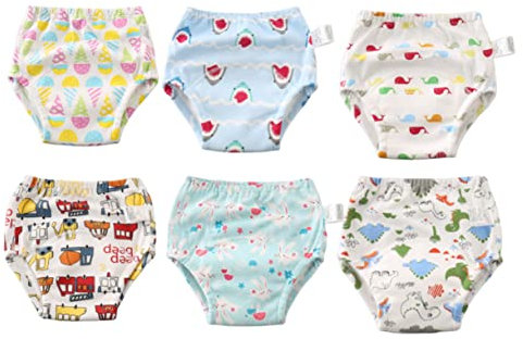 IWOWHERO 6stücke Trainingshosen Waschbare Und Wasserfeste Töpfchen-unterwäsche Für Kleinkinder s Für Töpfchentraining Und Unterwegs